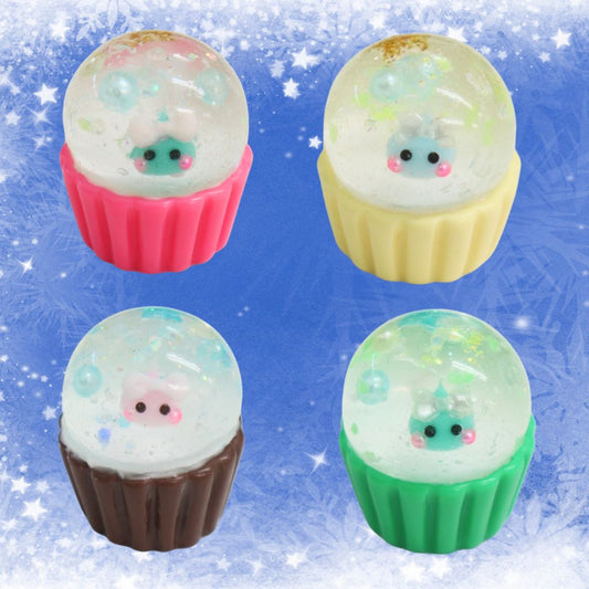 極ミニほっぺちゃん入り蓄光ミニチュアスノードーム オブジェ