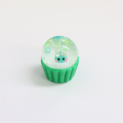 極ミニほっぺちゃん入り蓄光ミニチュアスノードーム オブジェ