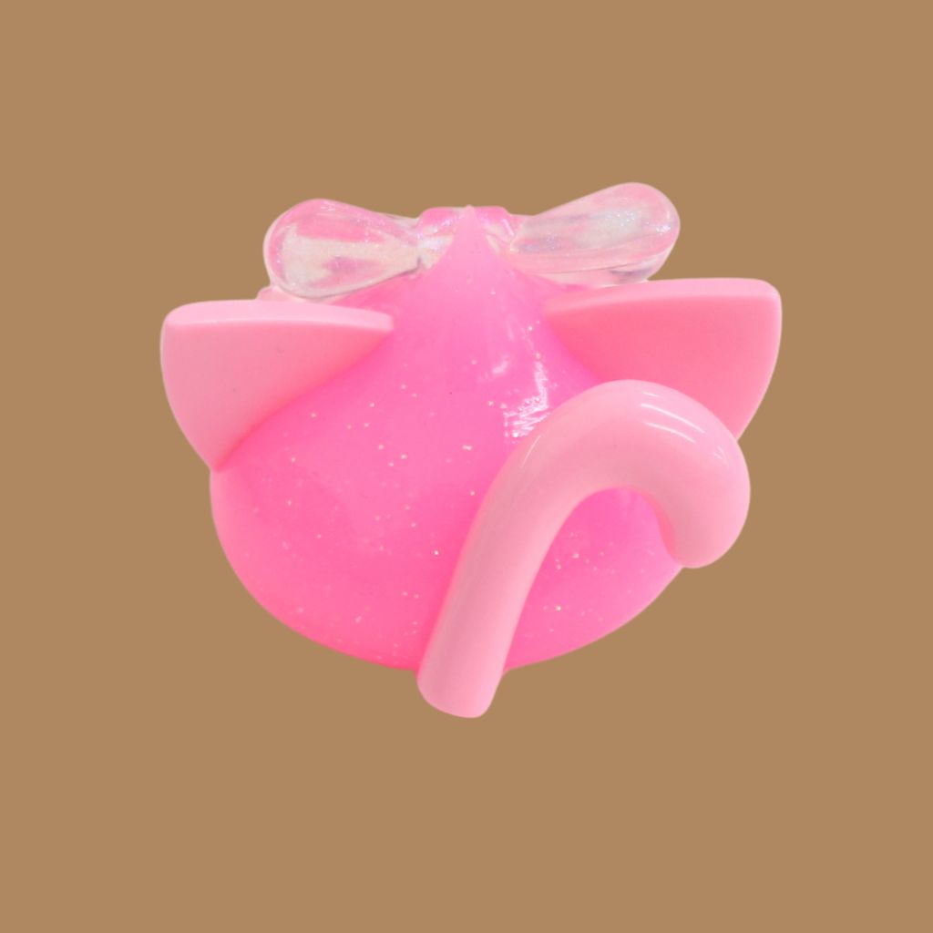 ニャオンカラーメガほっぺちゃん☆蓄光桃色キャット オブジェ – SUNHOSEKI