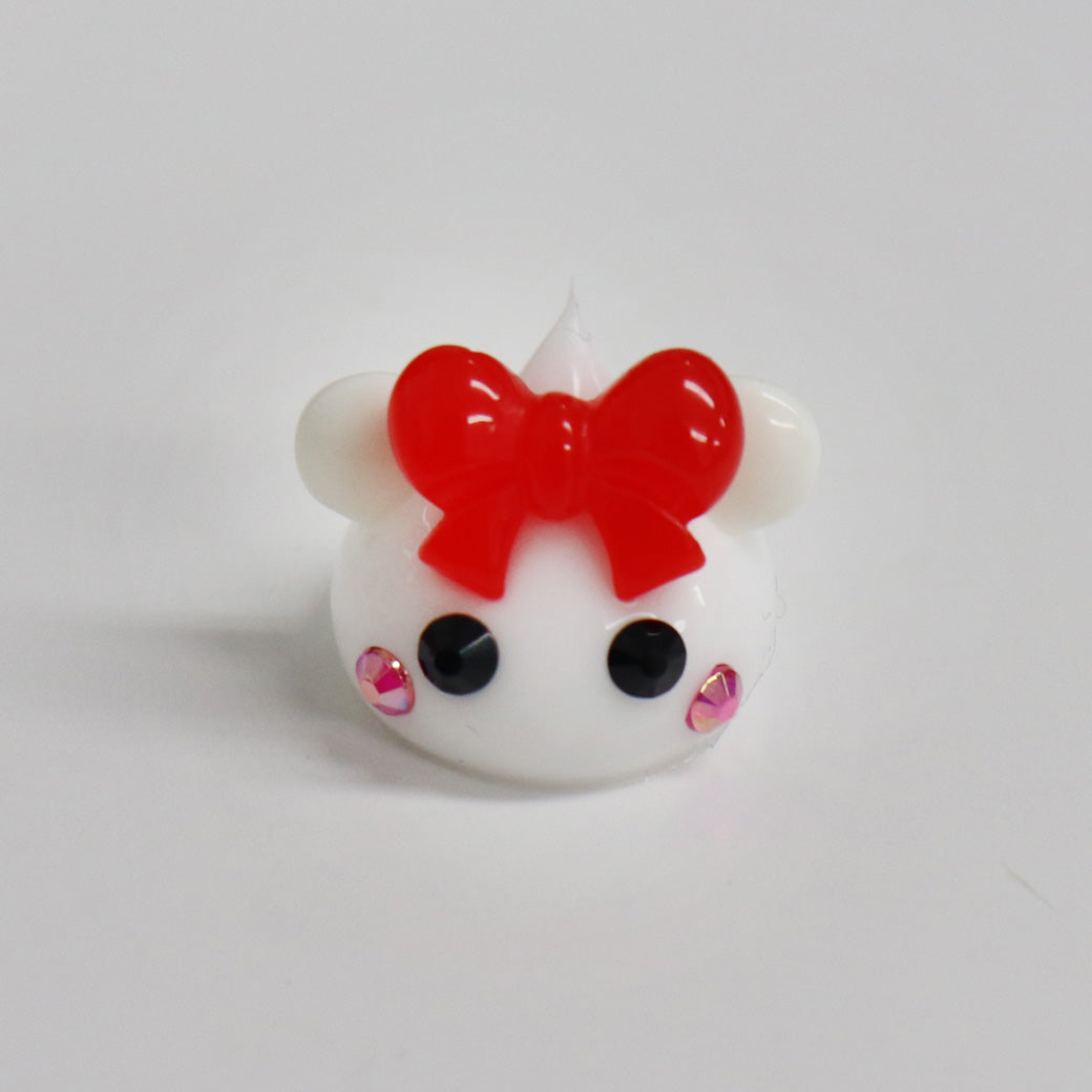 ブラックフライデー★白パンダほっぺちゃんストラップ