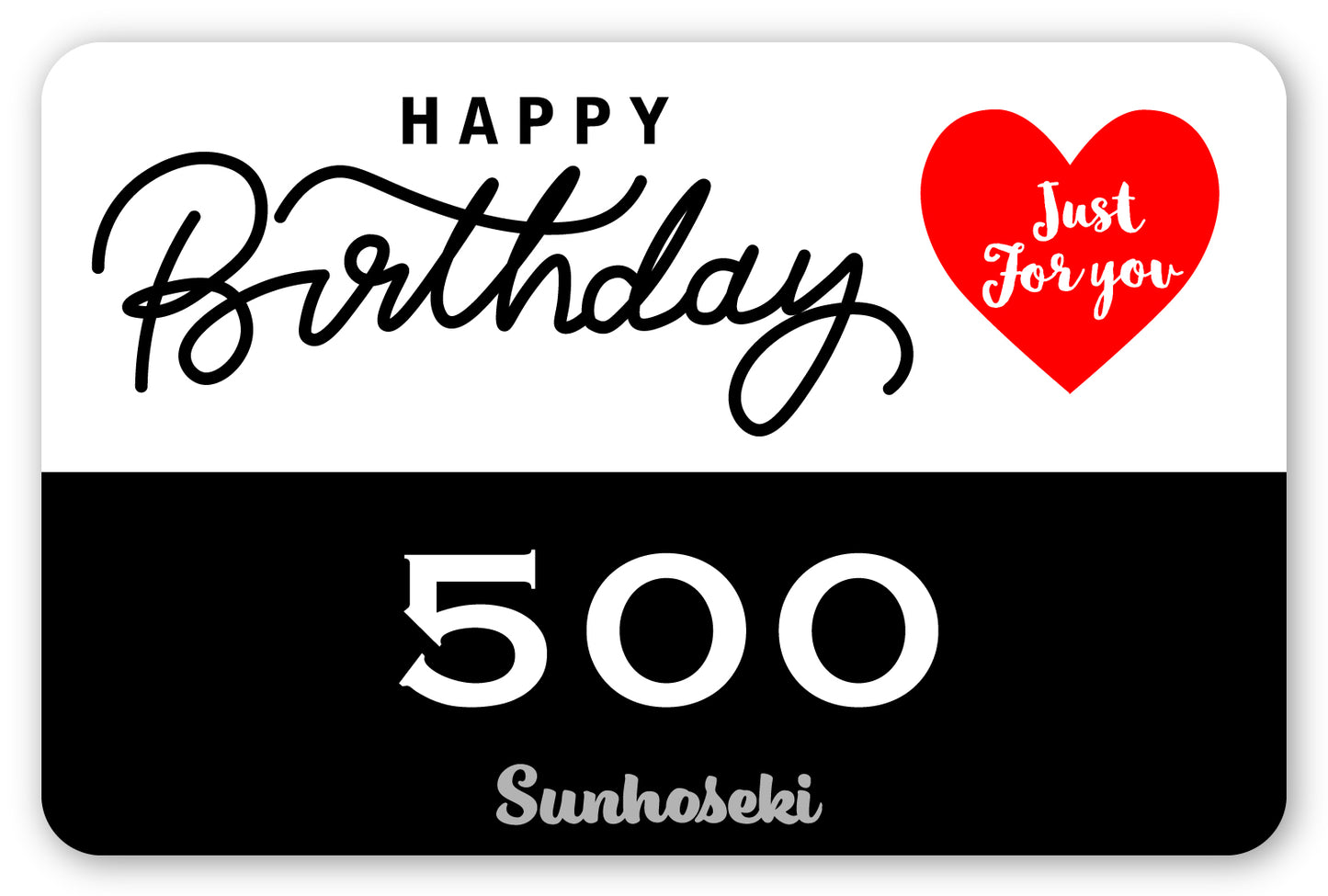 【HappyBirthday!】SUNHOSEKIのギフトカード