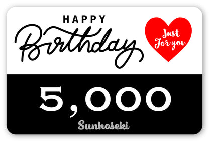 【HappyBirthday!】SUNHOSEKIのギフトカード