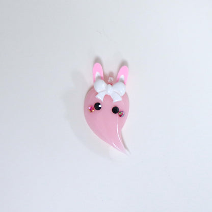 うさ耳おばけちゃんめじるしキーホルダー
