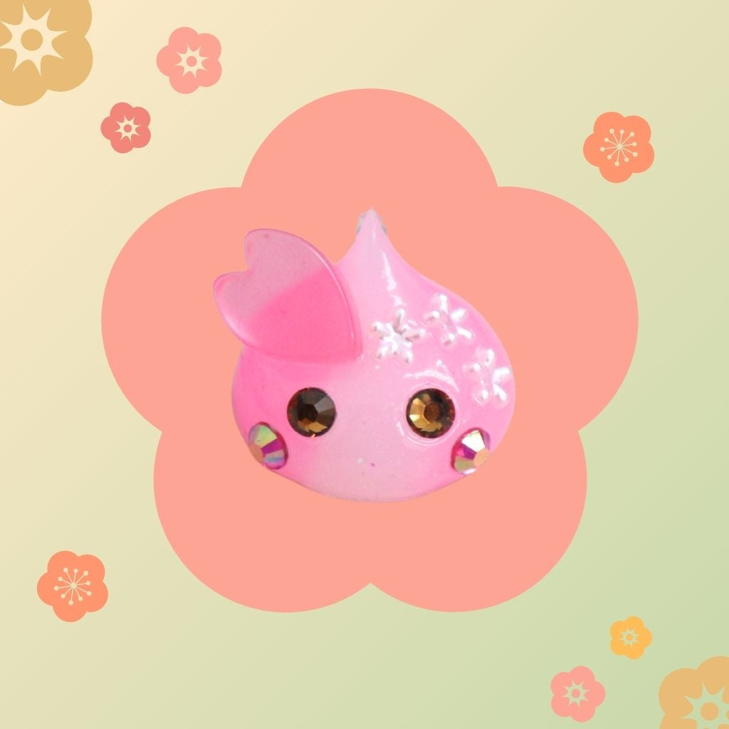 ピンク白／BON☆BORIほっぺちゃん／ストラップ