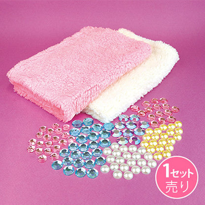 布とストーン４色のかざりセット／１セット売り